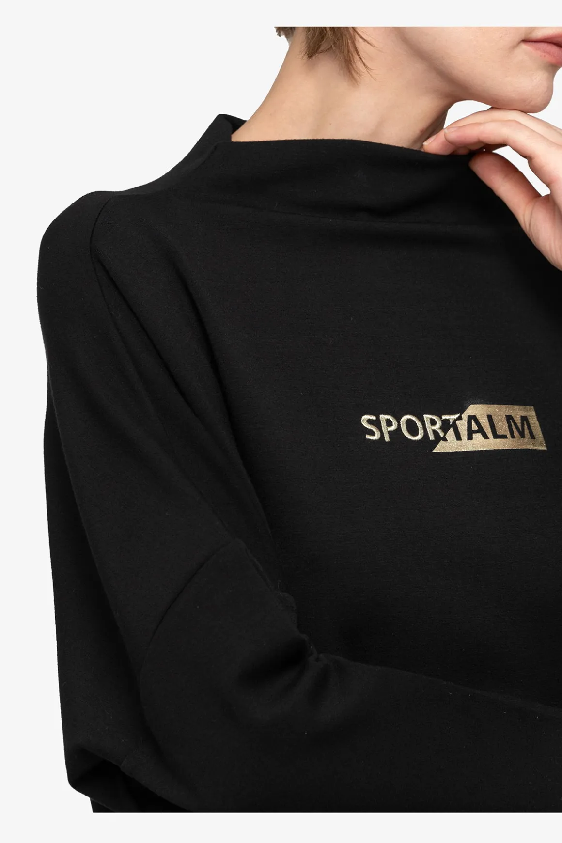 Kleider*SPORTALM Sweatkleid mit Stehkragen Black