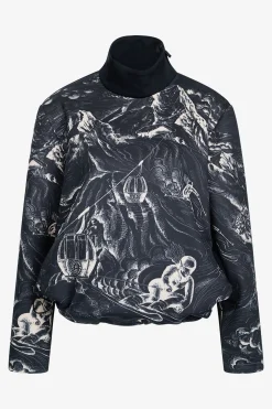 First Layer / Mid Layer*SPORTALM Sweatshirt mit Stehkragen Black
