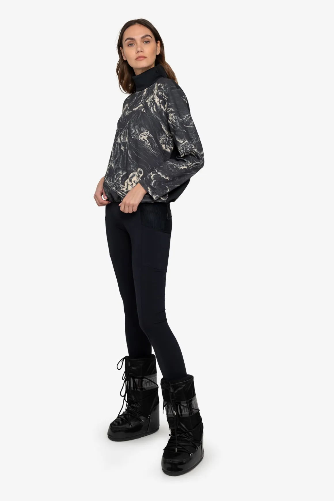 First Layer / Mid Layer*SPORTALM Sweatshirt mit Stehkragen Black