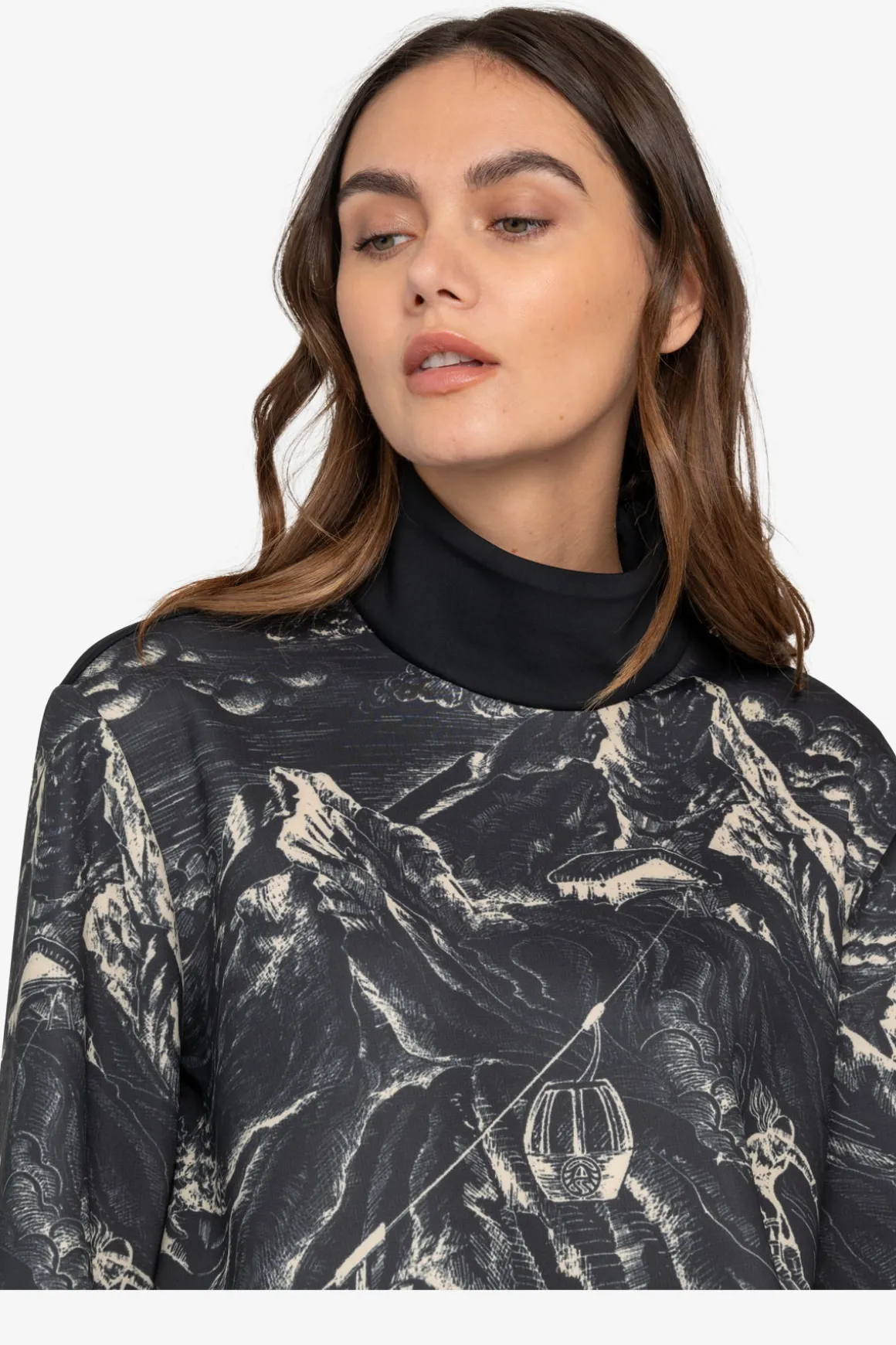 First Layer / Mid Layer*SPORTALM Sweatshirt mit Stehkragen Black