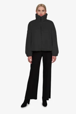 Mäntel|Jacken / Blazer*SPORTALM Unechte Pelzjacke mit Kragen Black
