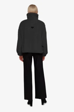Mäntel|Jacken / Blazer*SPORTALM Unechte Pelzjacke mit Kragen Black