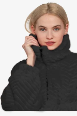 Mäntel|Jacken / Blazer*SPORTALM Unechte Pelzjacke mit Kragen Black