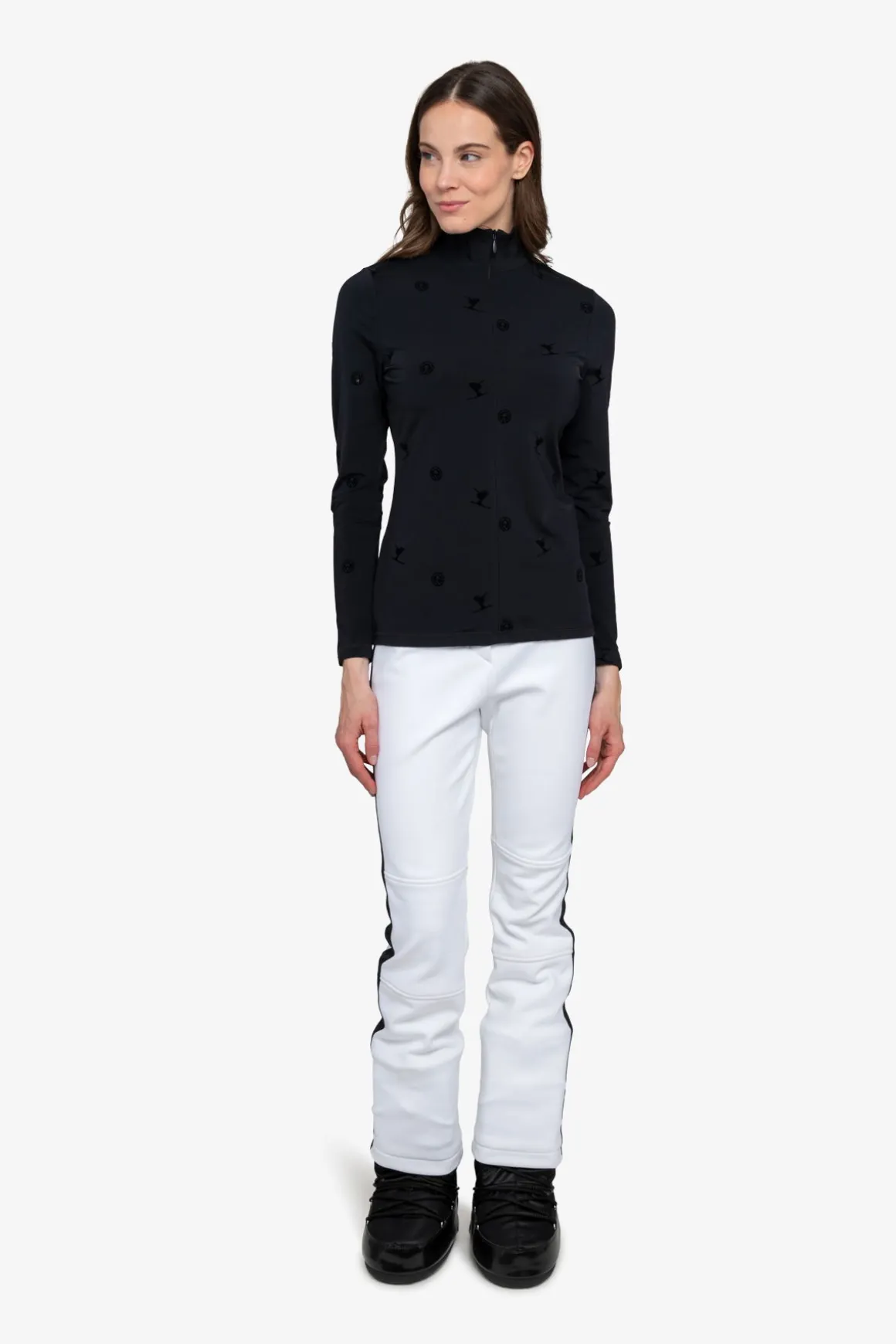 First Layer / Mid Layer*SPORTALM Unterzieher mit Stehkragen Black