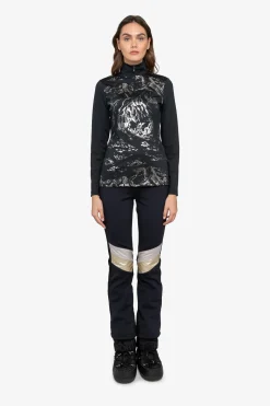 First Layer / Mid Layer*SPORTALM Unterzieher mit Stehkragen Black