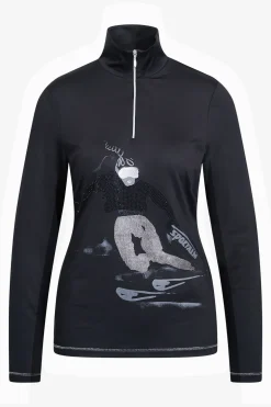 First Layer / Mid Layer*SPORTALM Unterzieher mit Stehkragen Black