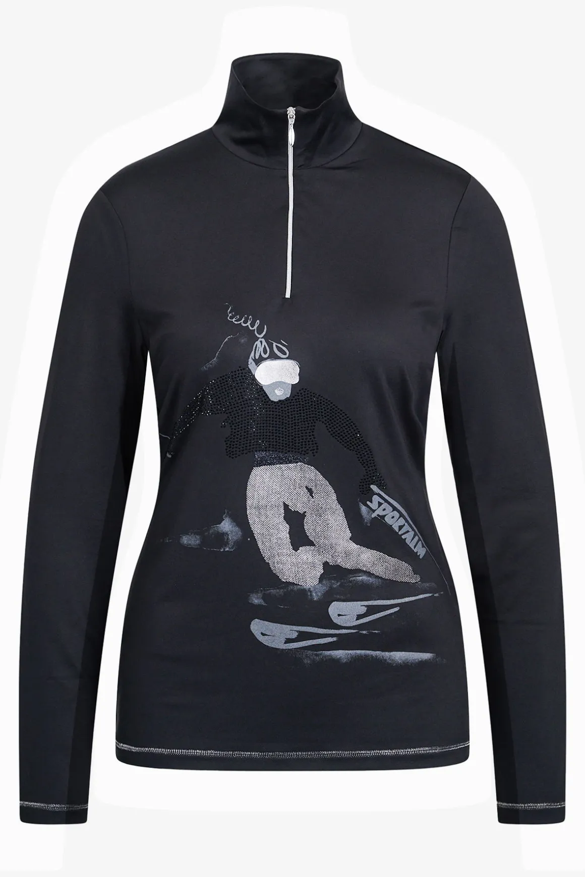 First Layer / Mid Layer*SPORTALM Unterzieher mit Stehkragen Black