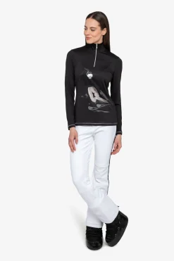 First Layer / Mid Layer*SPORTALM Unterzieher mit Stehkragen Black