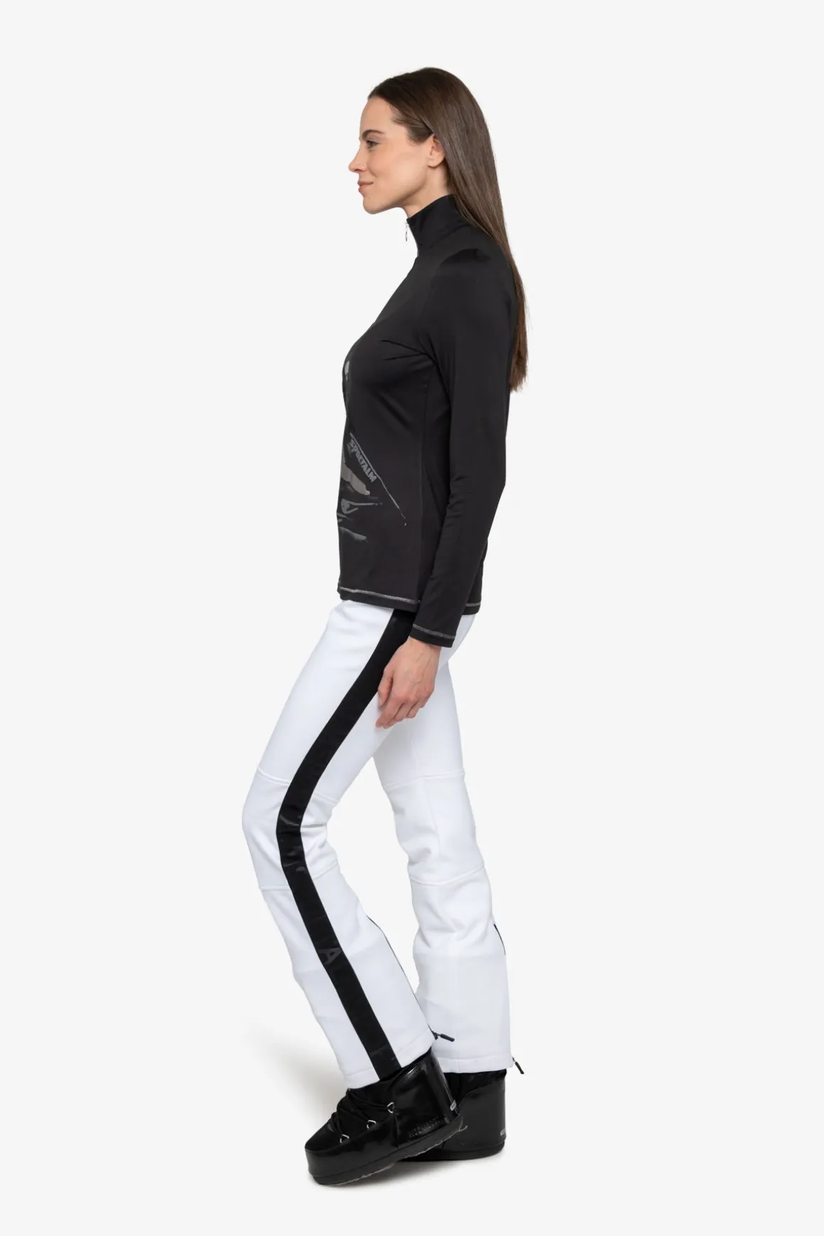 First Layer / Mid Layer*SPORTALM Unterzieher mit Stehkragen Black