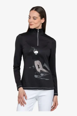 First Layer / Mid Layer*SPORTALM Unterzieher mit Stehkragen Black