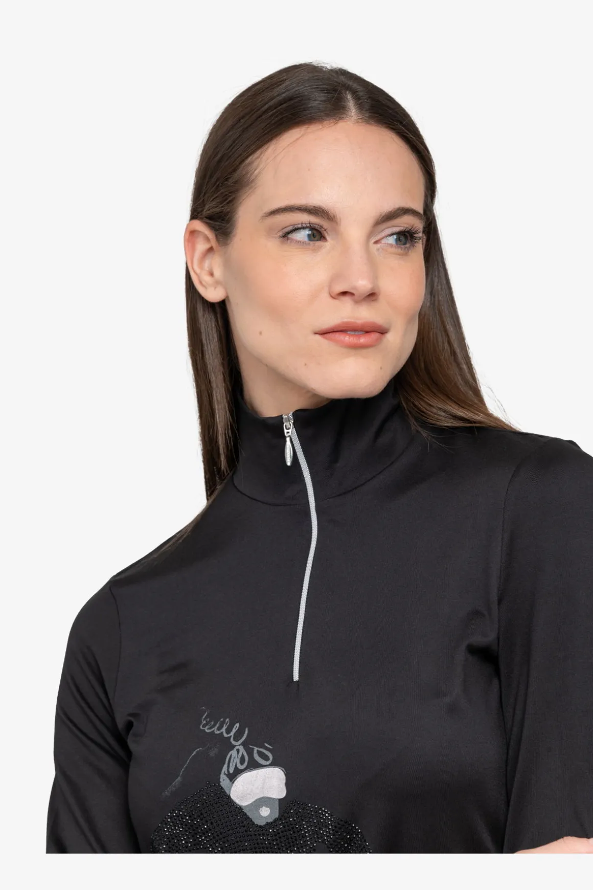 First Layer / Mid Layer*SPORTALM Unterzieher mit Stehkragen Black
