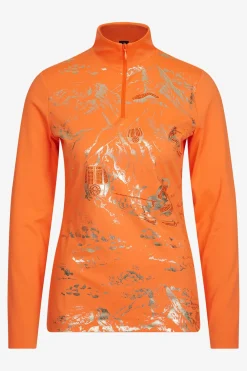 First Layer / Mid Layer*SPORTALM Unterzieher mit Stehkragen BrightOrange