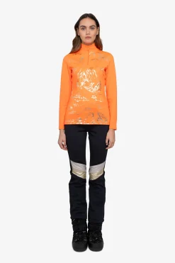 First Layer / Mid Layer*SPORTALM Unterzieher mit Stehkragen BrightOrange