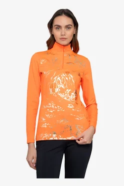 First Layer / Mid Layer*SPORTALM Unterzieher mit Stehkragen BrightOrange