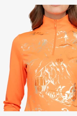 First Layer / Mid Layer*SPORTALM Unterzieher mit Stehkragen BrightOrange