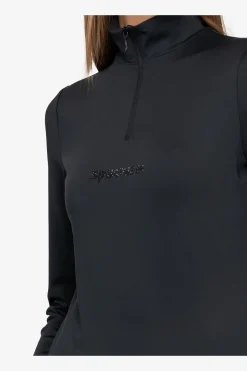 First Layer / Mid Layer*SPORTALM Unterzieher mit Stehkragen Black