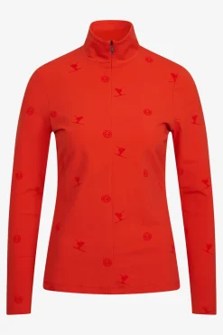 First Layer / Mid Layer*SPORTALM Unterzieher mit Stehkragen PaprikaFlame