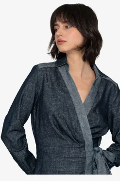Kleider*SPORTALM Wickelkleid DarkDenim
